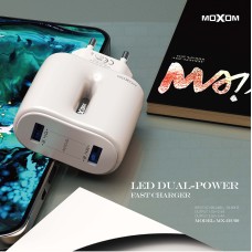 Moxom HC-60 зарядний адаптер з кабелем Lightning (чорний)